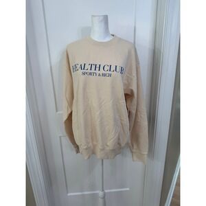 Sporty & Rich small Stay Hydrated Health‎ Club sweatshirt